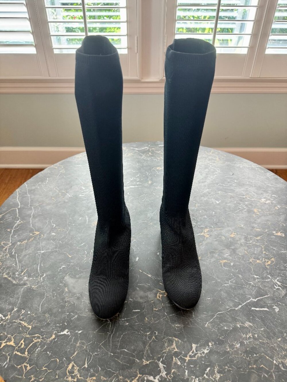Eileen Fisher Ophelia Recycled Stretch Knit Boots, size 9